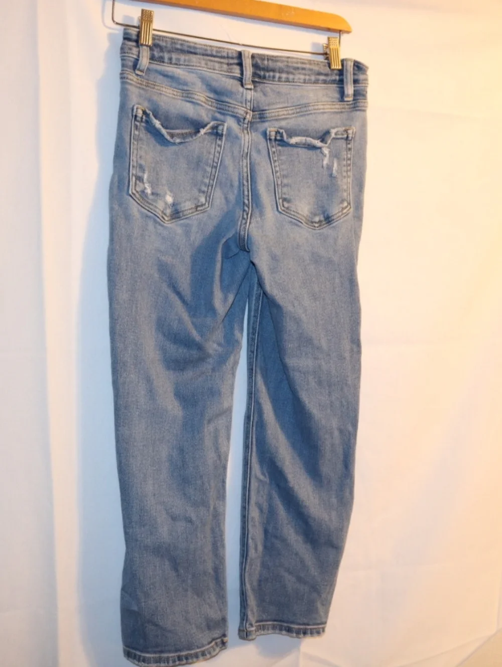 Flying Monkey Vervet Blue Distressed Straight Jeans Size 26